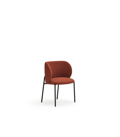 Pack De 2 Sillas Modelo Mogi Tapizado En Textil Teja, 49/81cm (alto) 59cm (ancho) 56cm (la_1
