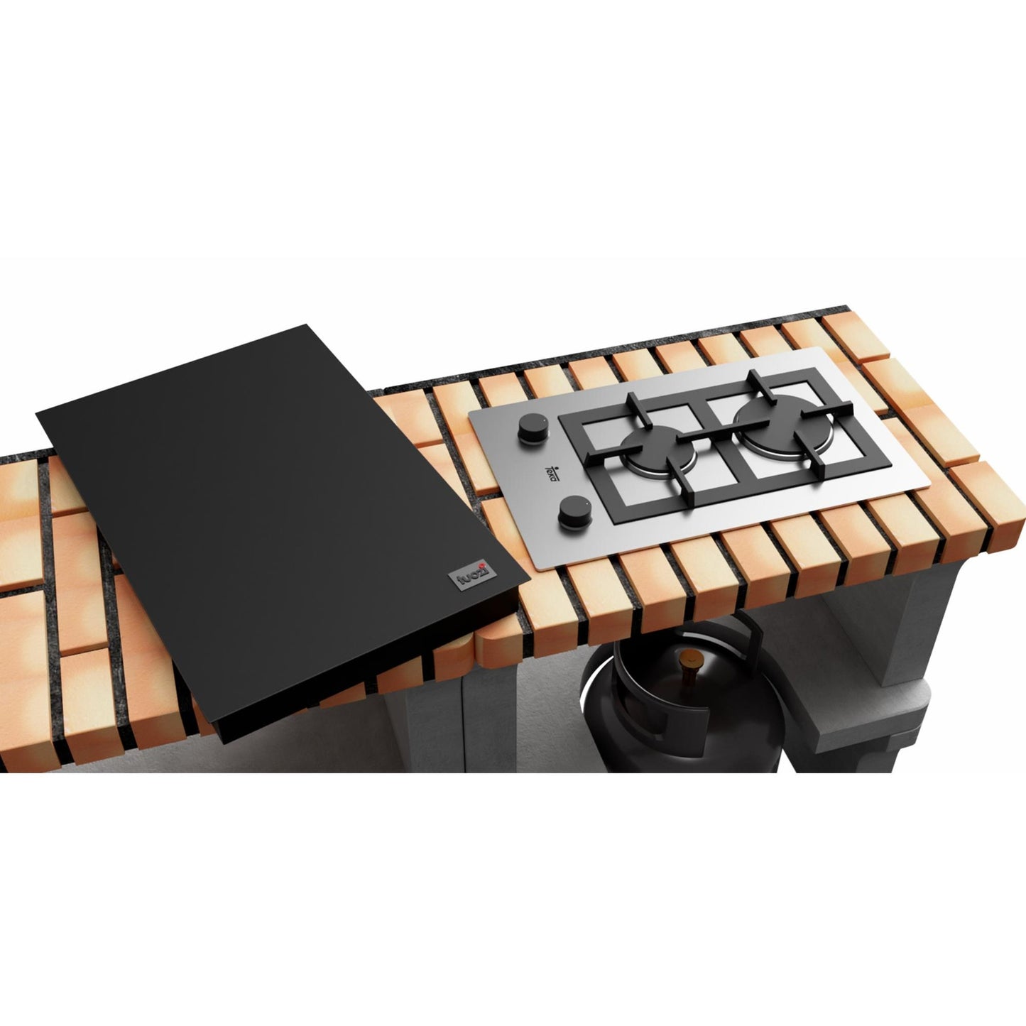 Novo módulo de bancada Iberia XL com placa de gás Movelar