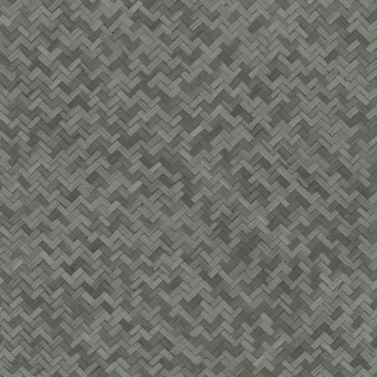 Noordwand Papel Pintado Botanica Rattan Wickerwork Negro Y Gris_0