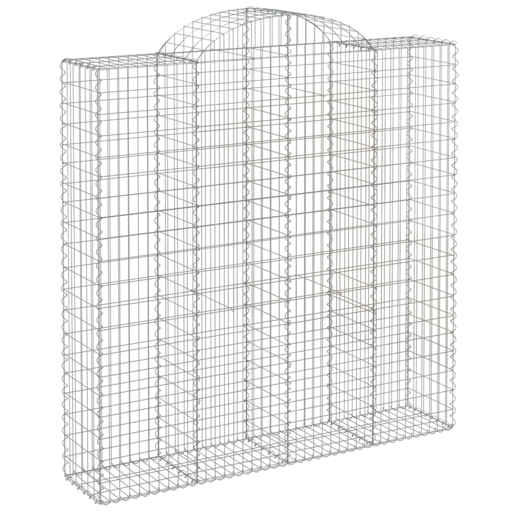 Cestas De Gaviones 5 Uds Forma De Arco Hierro 200x50x200/220 Cm_2