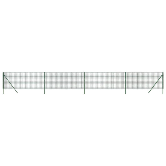 Cerca De Alambre De Acero Galvanizado Verde 0,8x10 M / Vetonek_0
