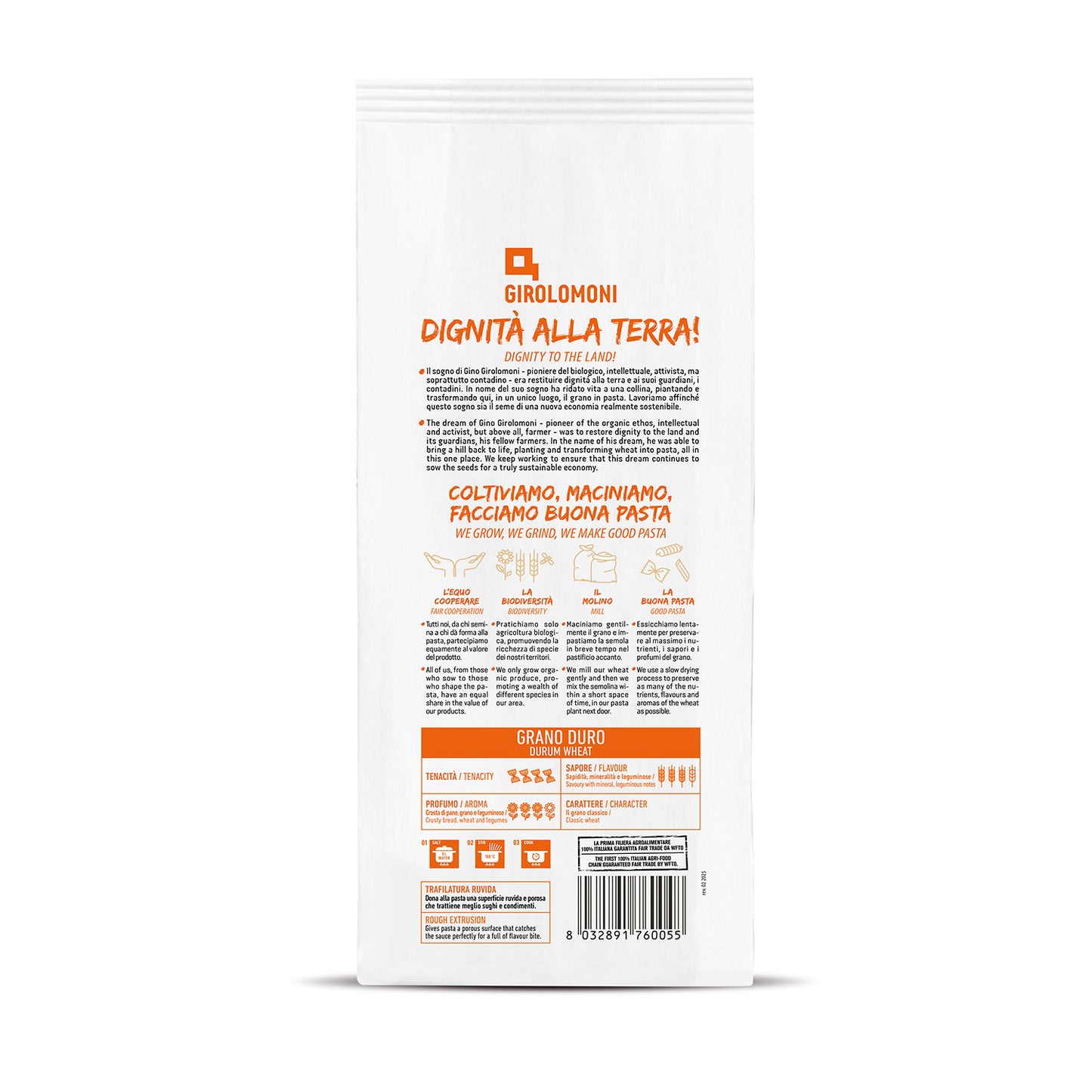 Fusilli de trigo bio Girolomoni 500g