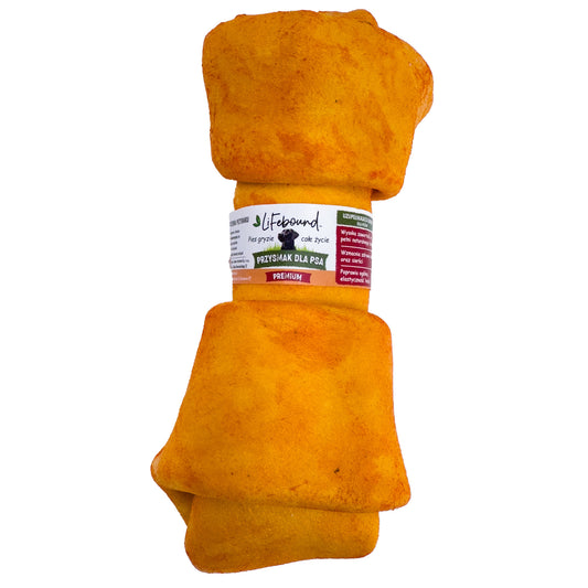 Lifebound - Hueso Masticable Natural Para Perros De Cuero De Ternera En Forma De Hueso Sabor A Pizza - 4 Piezas - XL_0
