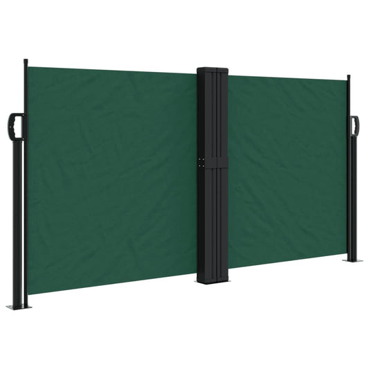 Vidaxl Toldo Lateral Retráctil Verde Oscuro 120x1000 Cm_0