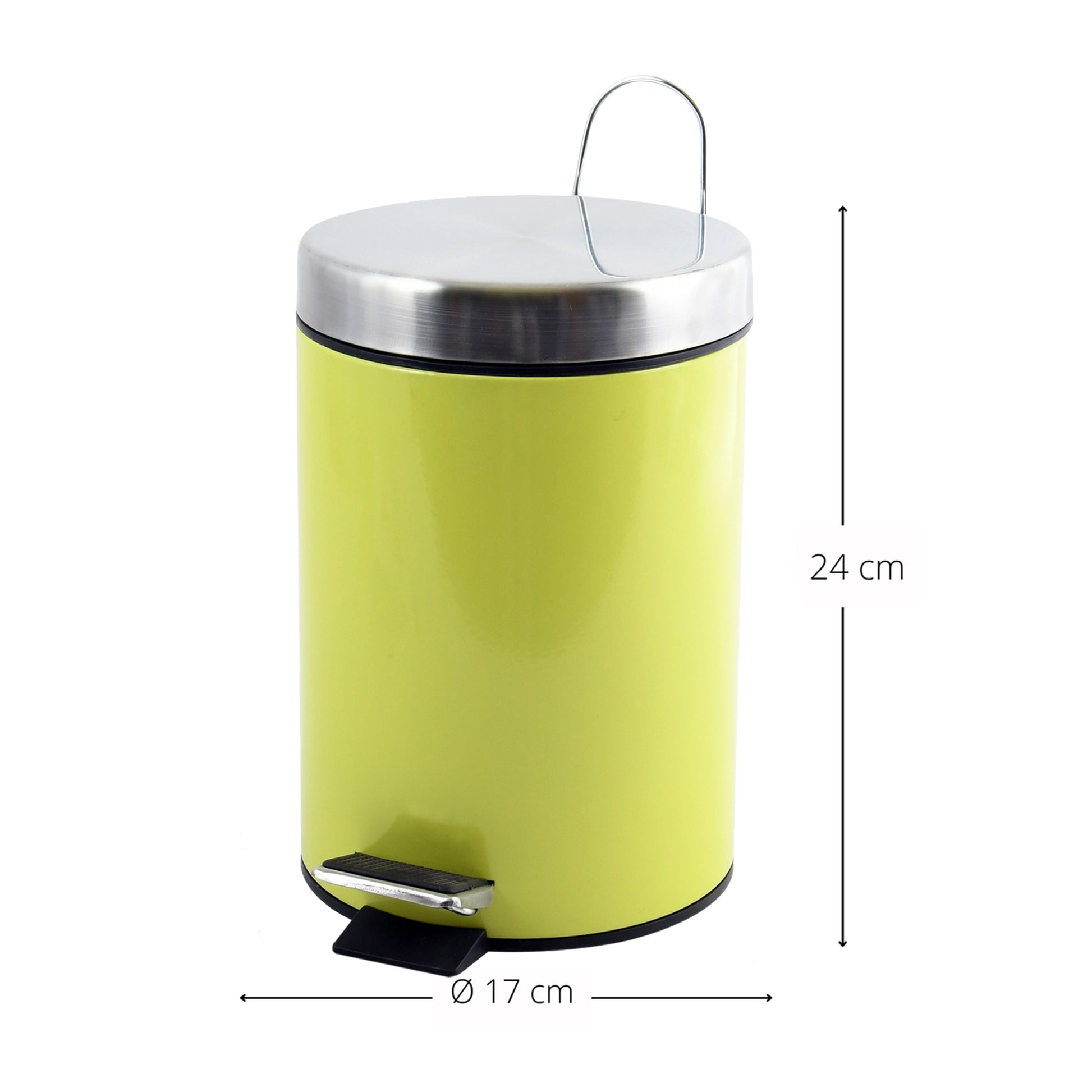 Cubo Pedal Metalico 3l Verde_2