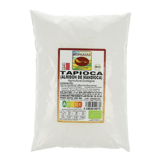 Amido de mandioca e tapioca biológico Bioprasad 500 g