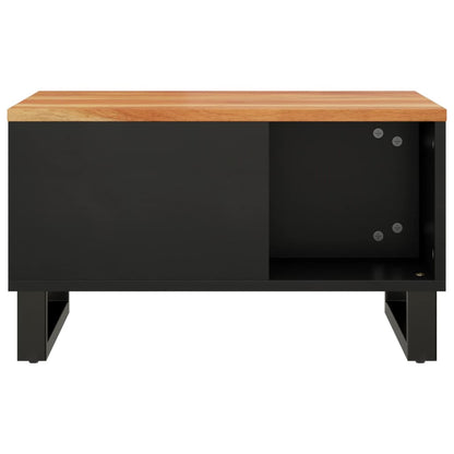 Mesa De Centro De Madera Maciza De Acacia 60x50x35 Cm_1