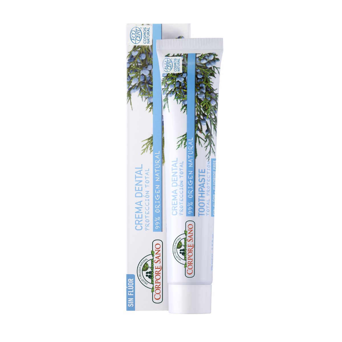 Pasta de Dentes Corpore Sano Proteção Total com Tomilho, Hortelã, Alecrim, Zimbro e Sálvia, 75 ml