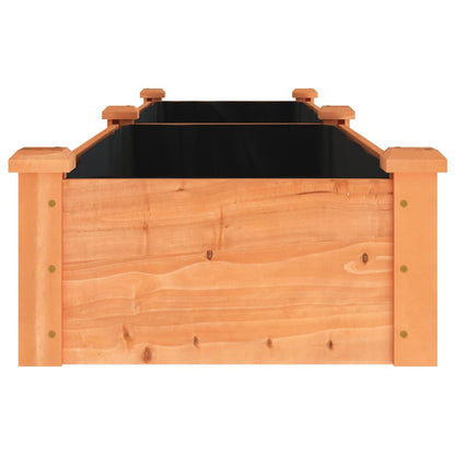 Jardinera Arriate Con Forro Madera Abeto Marrón 240x45x25 Cm_4