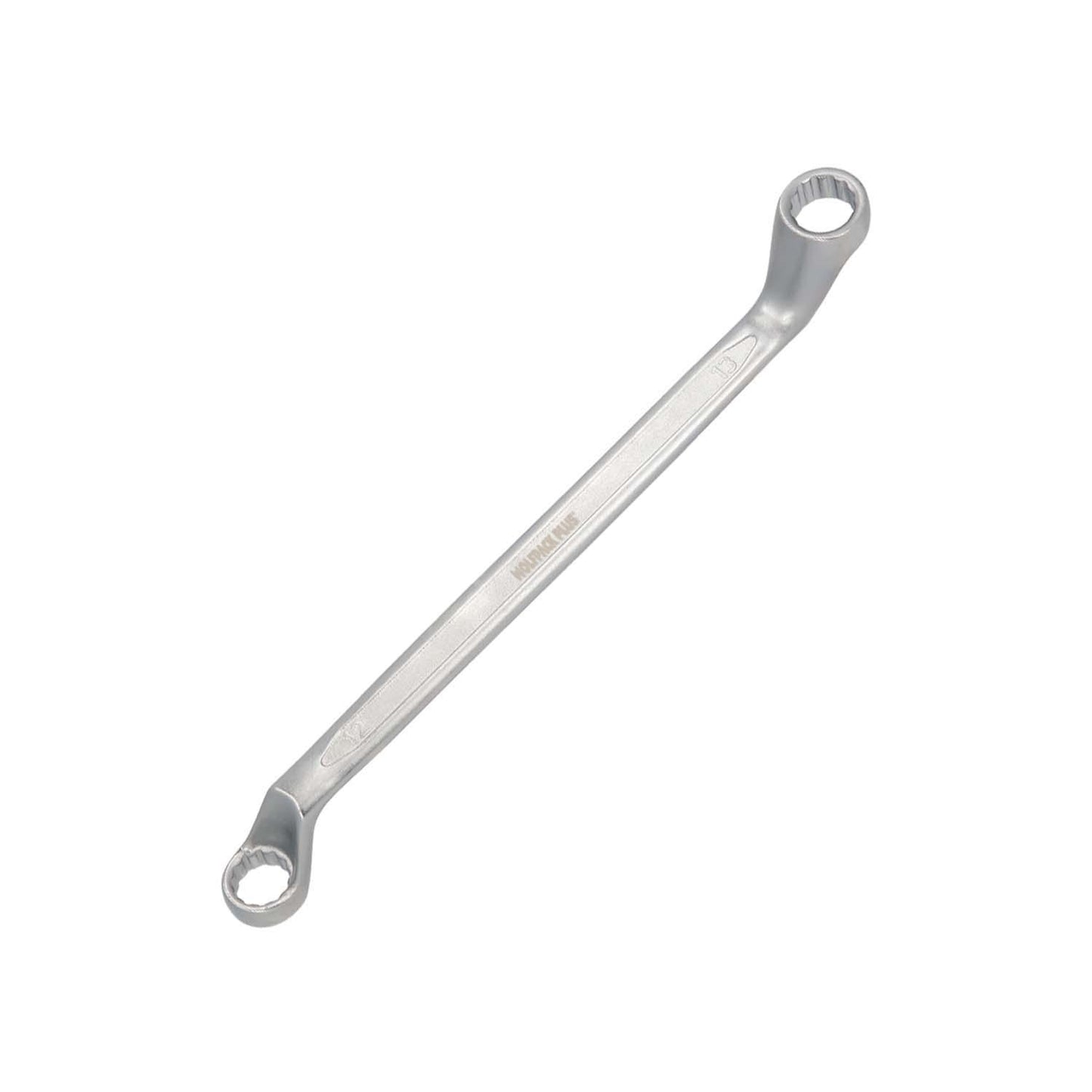 Llave Estrella Acodada Plus Acero Cromo Vanadio 12x13 Din 838. Llave Doble Boca Acodada, Llave Fija Estrella Acodada