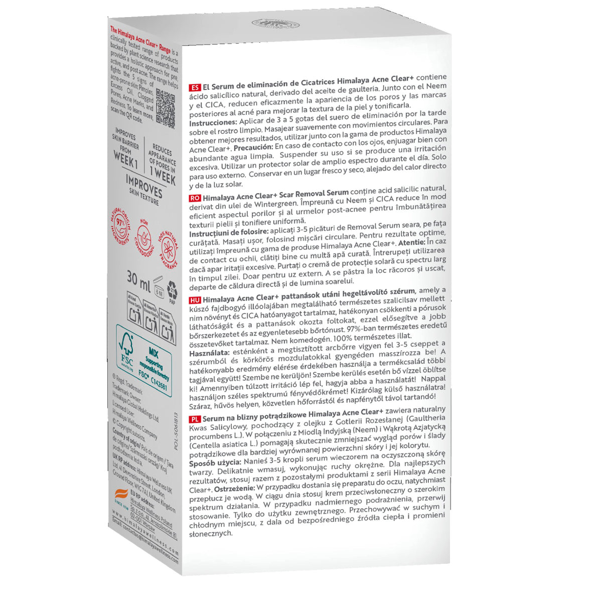 Sérum tratamiento cicatrices & acné Himalaya 30 ml