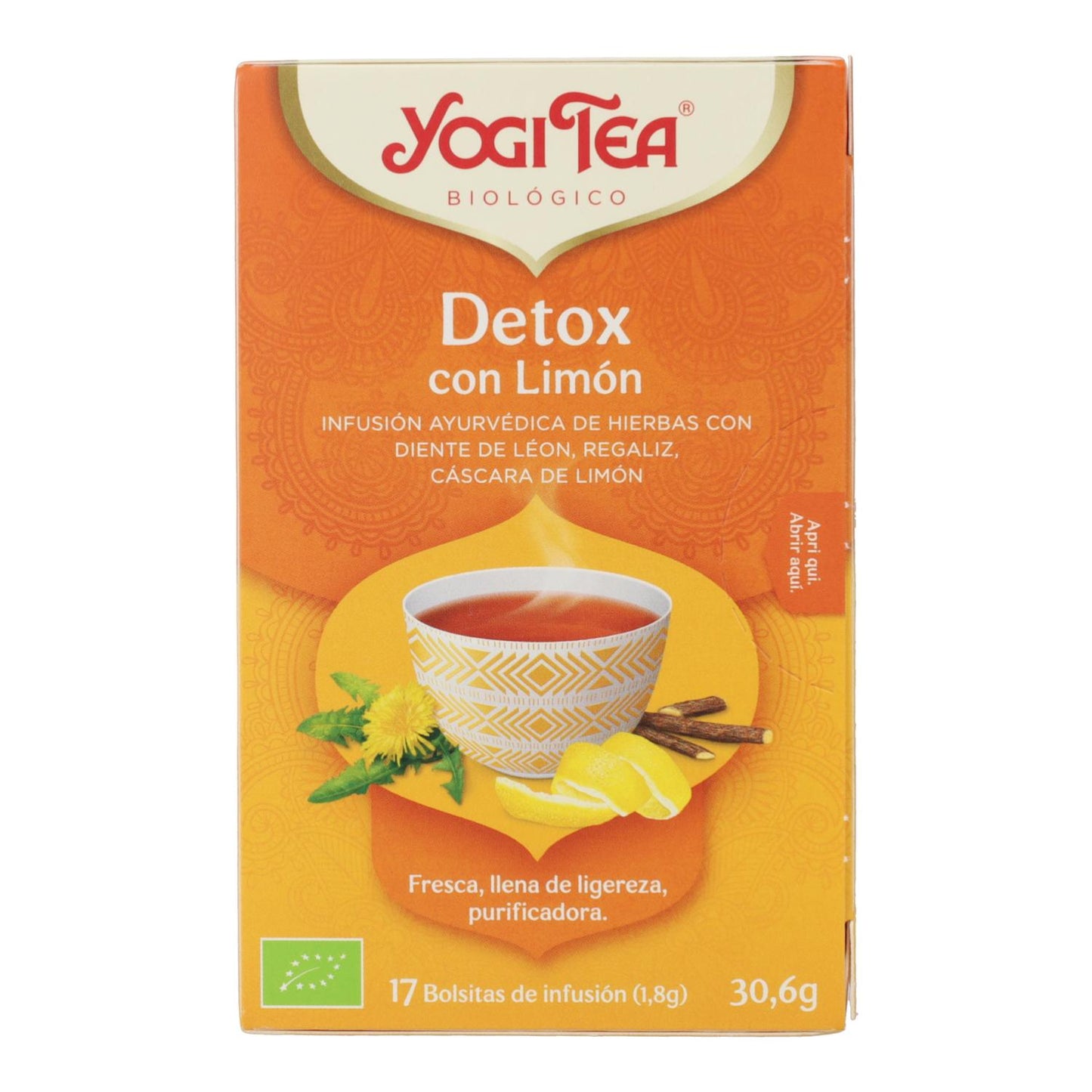 Yogi Tea BIO Detox com Limão 17 saquetas