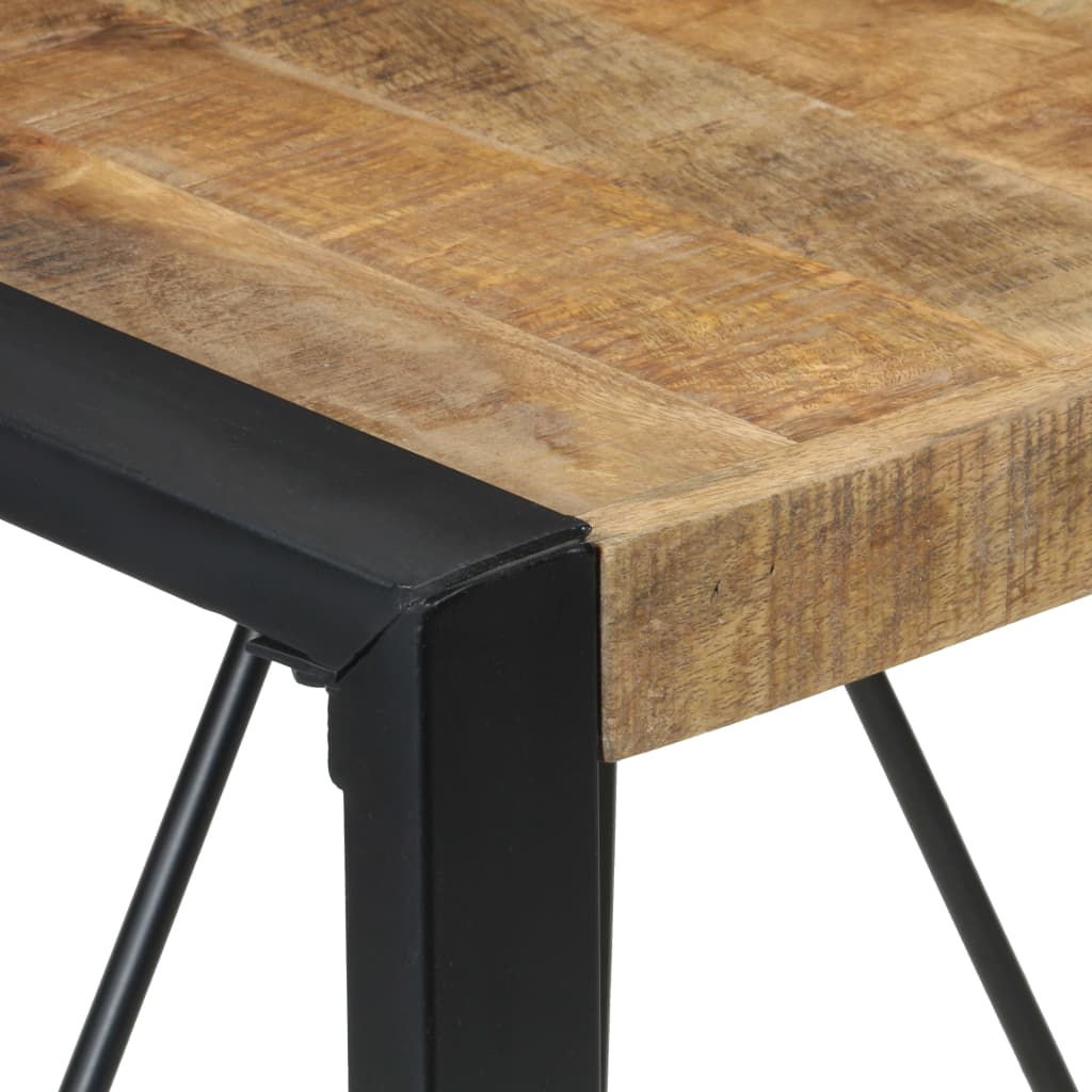 Mesa De Comedor Madera De Mango Rugosa 80x80x75 Cm_2