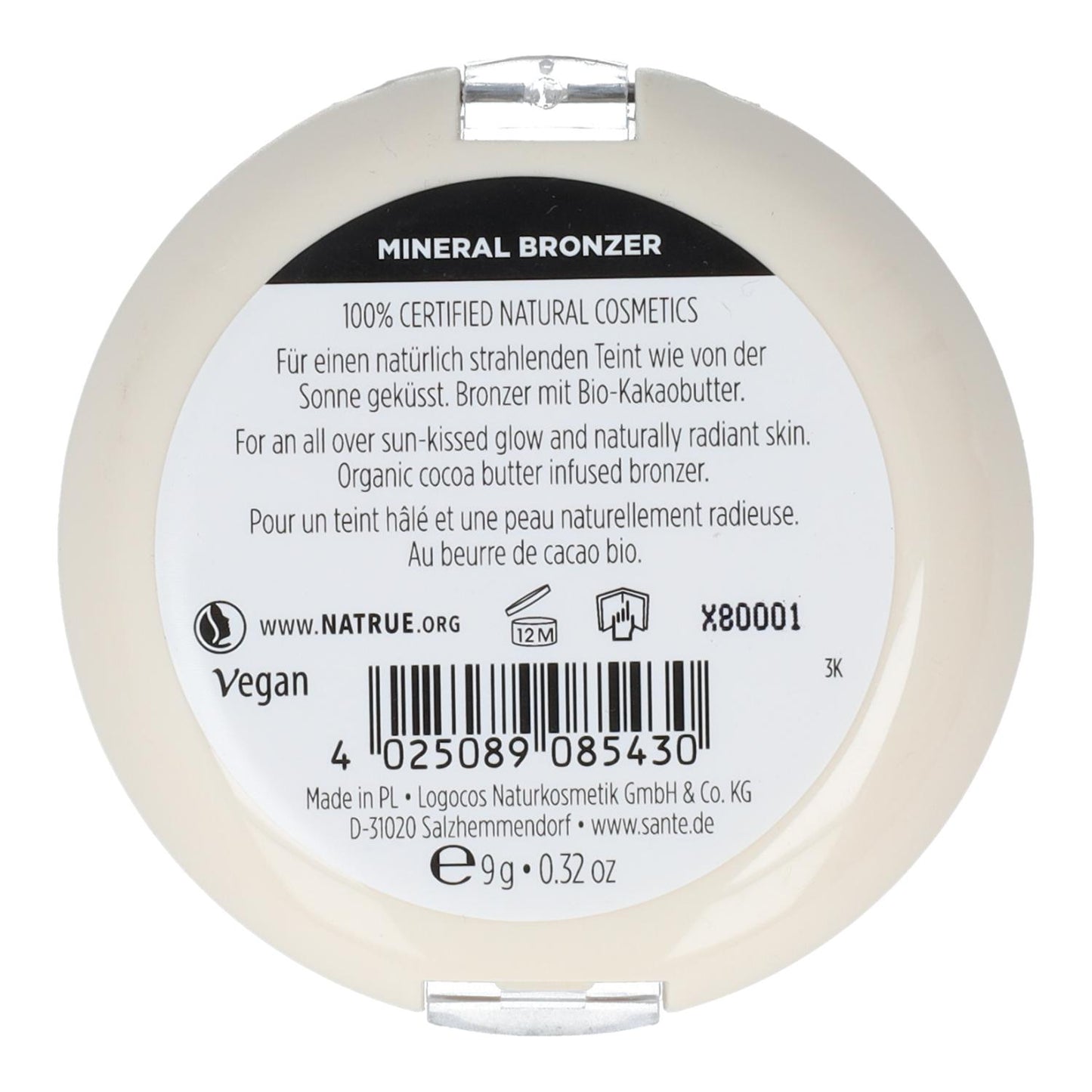 Pó Bronzeador Sante 9g