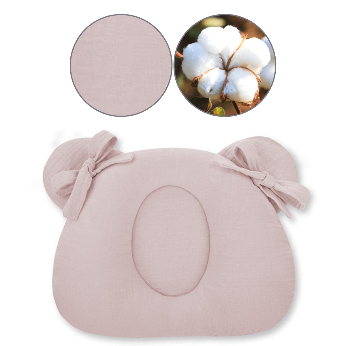 Natural Baby Almohada Cojin Plagiocefalia Bebés Muselina Sleepee | Apoyo Suave Que Reparte La Presión_2