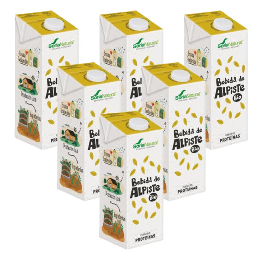 Embalagem 6L Bebida 100% vegetal de alpista Soria Natural 1L
