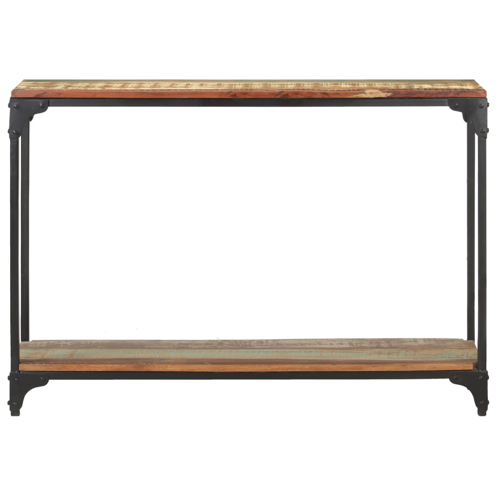 Mesa Consola De Madera Maciza Reciclada 110x30x75 Cm_0