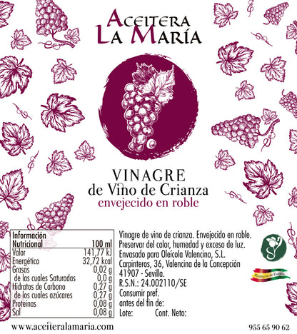 Vinagre De Vino 50 Cl Cristal Con Vertedor Metálico_1