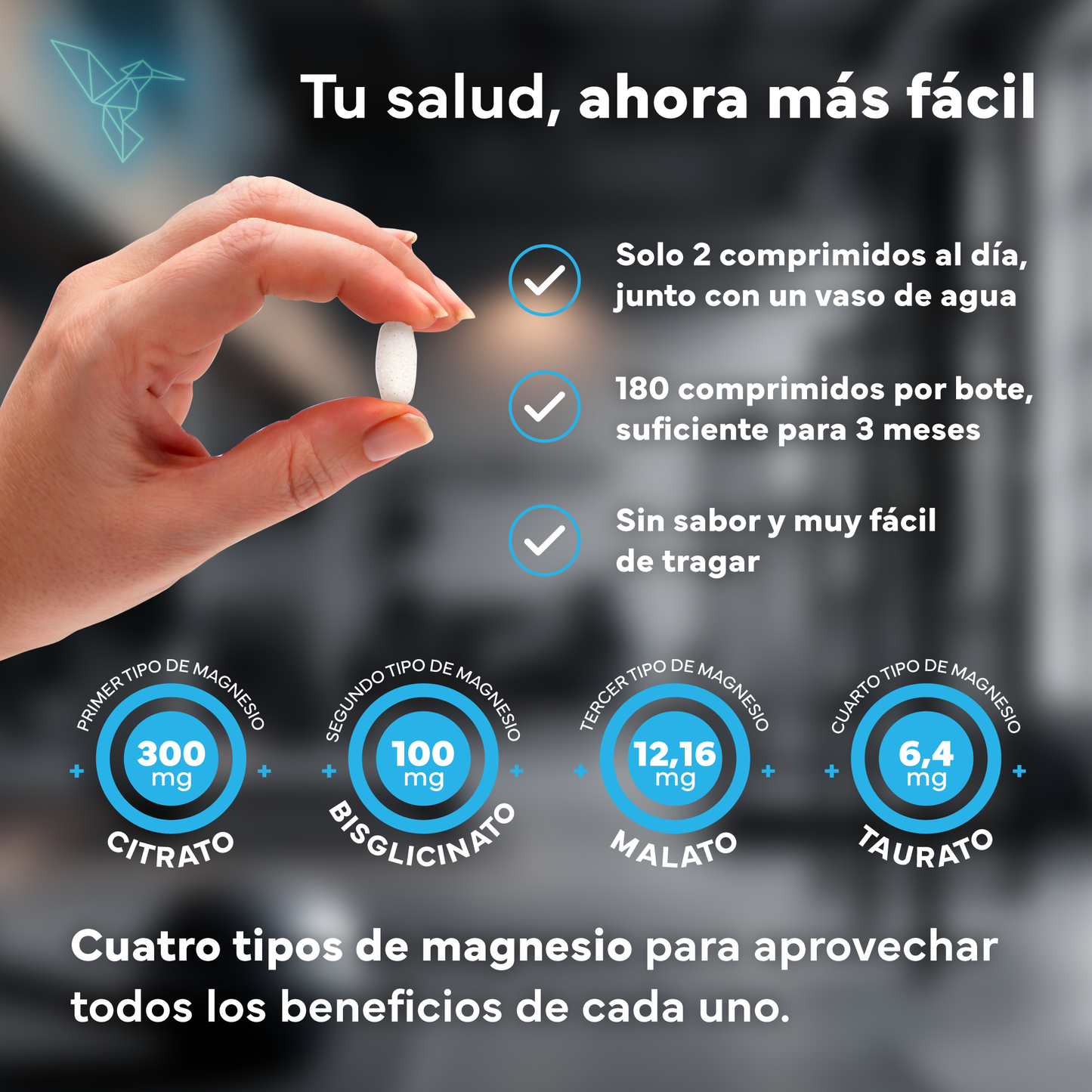 Pack 2x Magnesio (bisglicinato, Citrato, Taurato Y Malato). Sevens Nutrition. Energía, Rendimiento Y Descanso_4