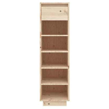 Armario Zapatero De Madera Maciza De Pino 30x34x105 Cm / Vetonek_5