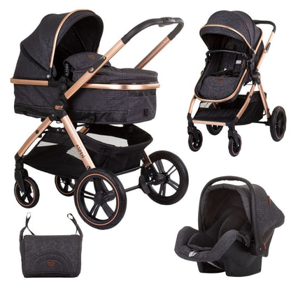 Carrito De Bebé Trío Convertible Aspen Hasta 22 Kg Ebony_0