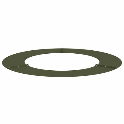 Adecuado Para Anillos De Árbol Plano 5 Uds. Verde Oliva Acero_3