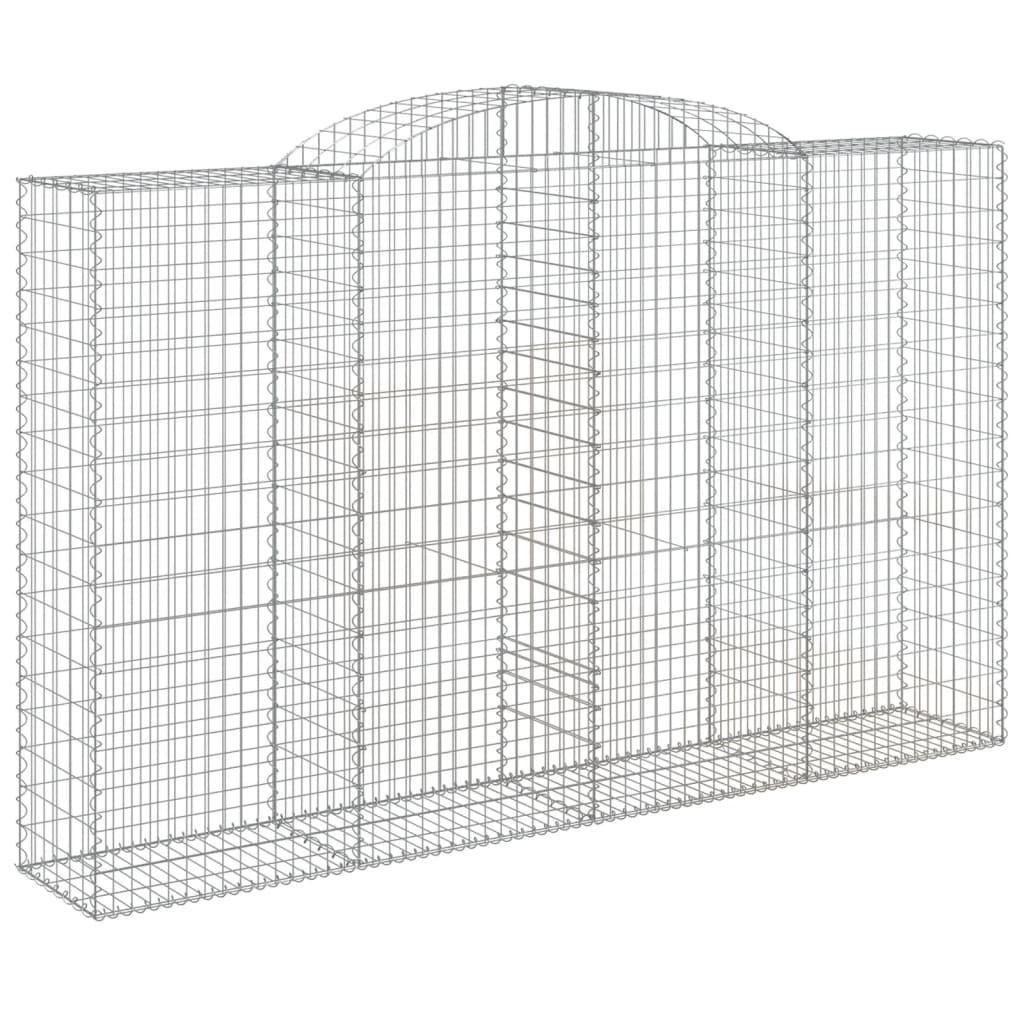 Cestas De Gaviones 6 Uds Forma De Arco Hierro 300x50x180/200 Cm_2