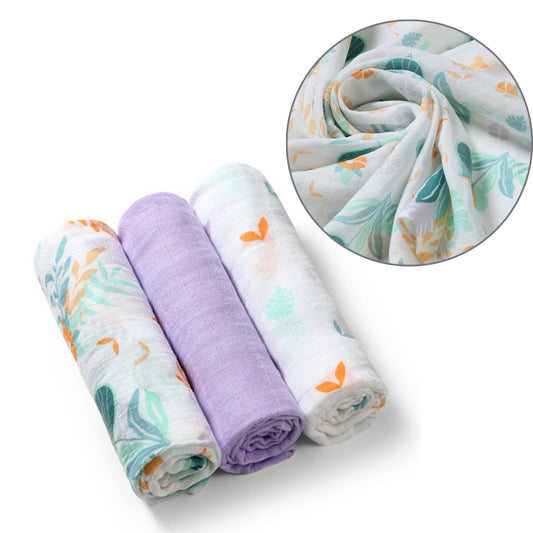 Babyono Pack 3 Muselinas Natural Bambú Organico 70x70 Cm | Suavidad Superior Que Respeta La Piel De Tu Bebé_0
