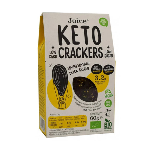 Biscoitos Keto de sésamo preto 60 g