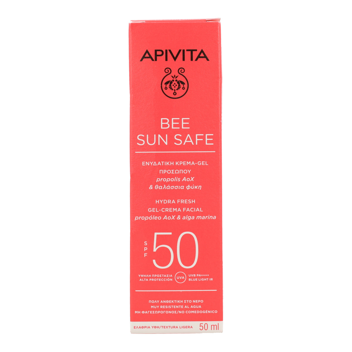Gel Creme Solar Hydra Fresh FPS50 Apivita 50ml