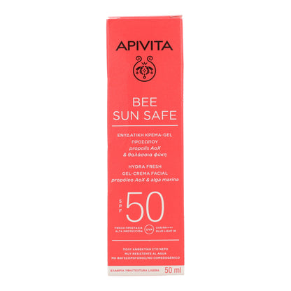 Gel Creme Solar Hydra Fresh FPS50 Apivita 50ml