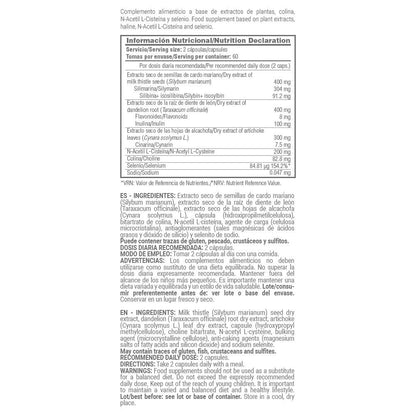 Liver Detox - 120 Cápsulas Vegetales - Protector Hepático - Masmusculo_5