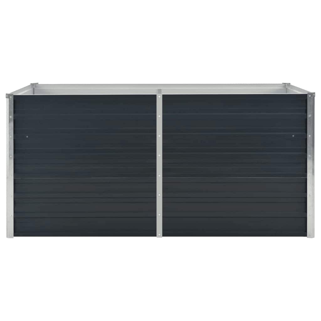 Jardinera Elevada Acero Galvanizado Gris Antracita 160x80x77cm_3