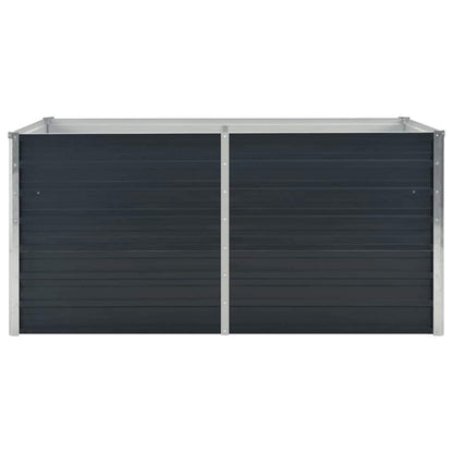 Jardinera Elevada Acero Galvanizado Gris Antracita 160x80x77cm_3