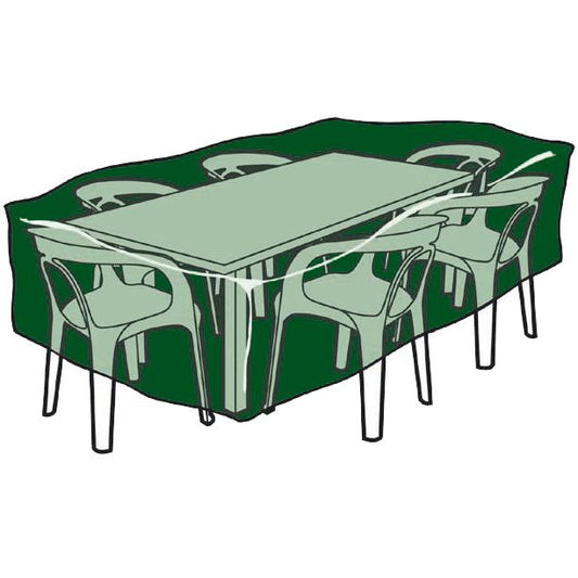 Capa retangular em polietileno para secretária e cadeira 225x143x90 cm