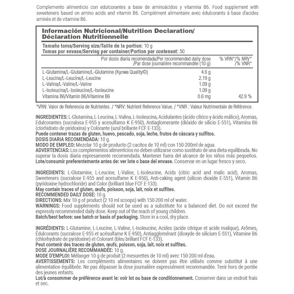 Bcaa + Glutamina Kyowa® - 500g - Blue Dragon - Mejora La Resistencia - Masmusculo_4