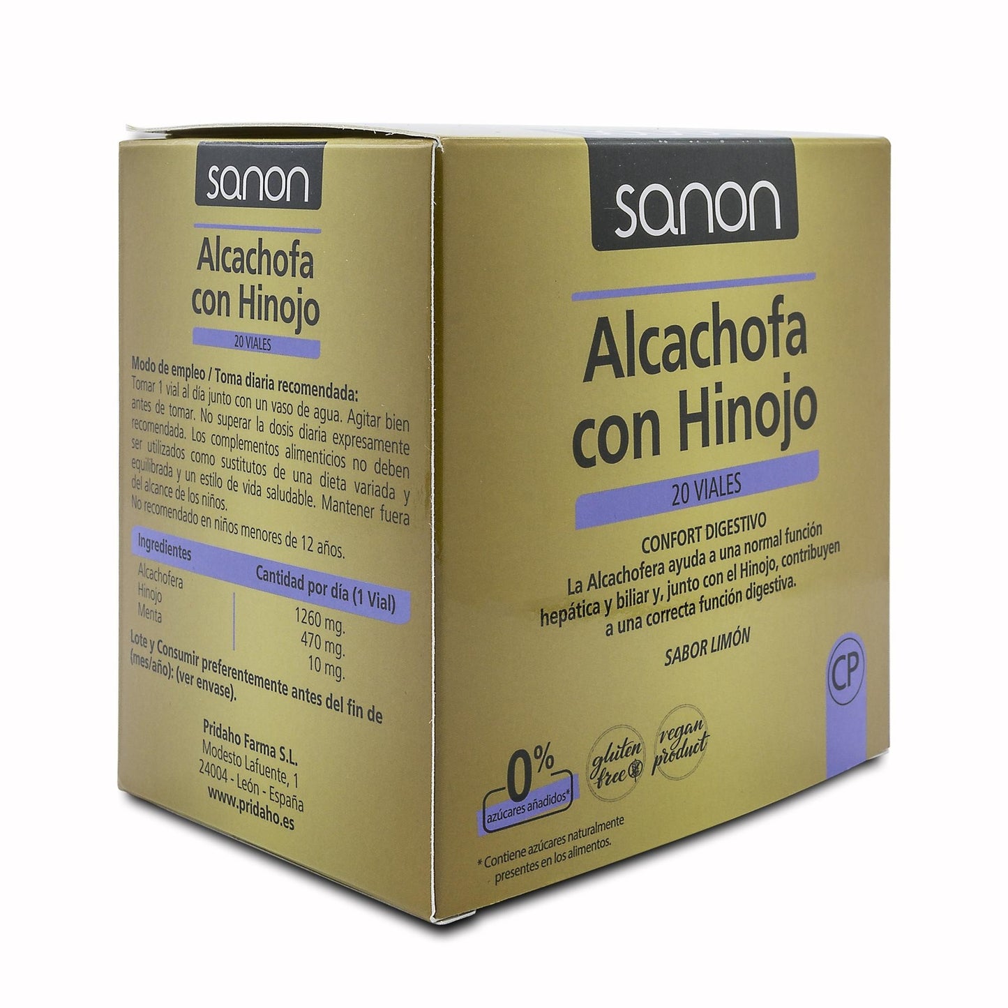 Alcachofra com Funcho 20 ampolas SANON de 10 ml