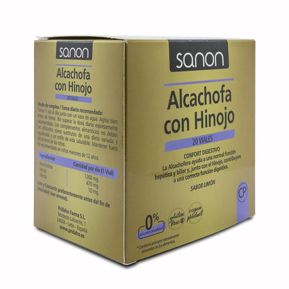 Alcachofra com Funcho 20 ampolas SANON de 10 ml