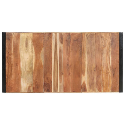 Mesa De Comedor Madera Maciza Con Acabado Sheesham 200x100x75cm_1