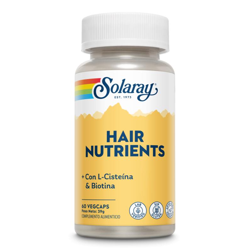 Nutrientes para o Cabelo Solaray, 60 cápsulas