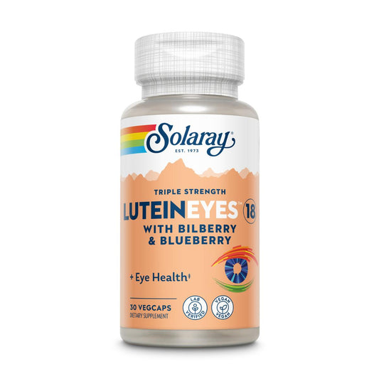 Luteína Olhos 18 mg Solaray, 30 cápsulas