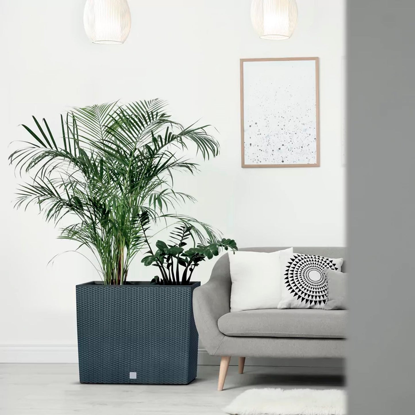 Jardinera Para Balcón Rato Case , Dimensiones (mm) 580x180x498, Color Blanco