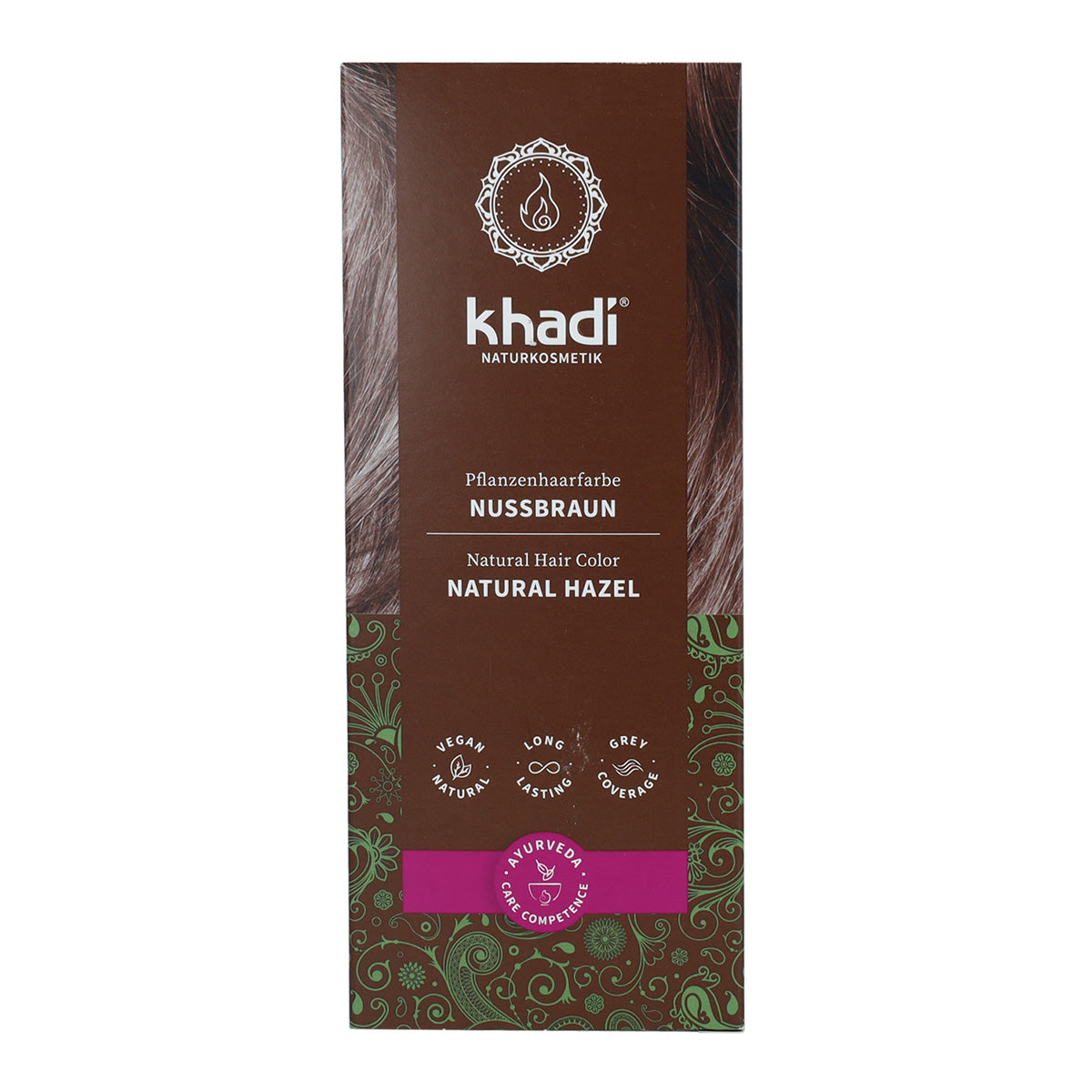 Corante natural castanho avelã Khadi 100 g