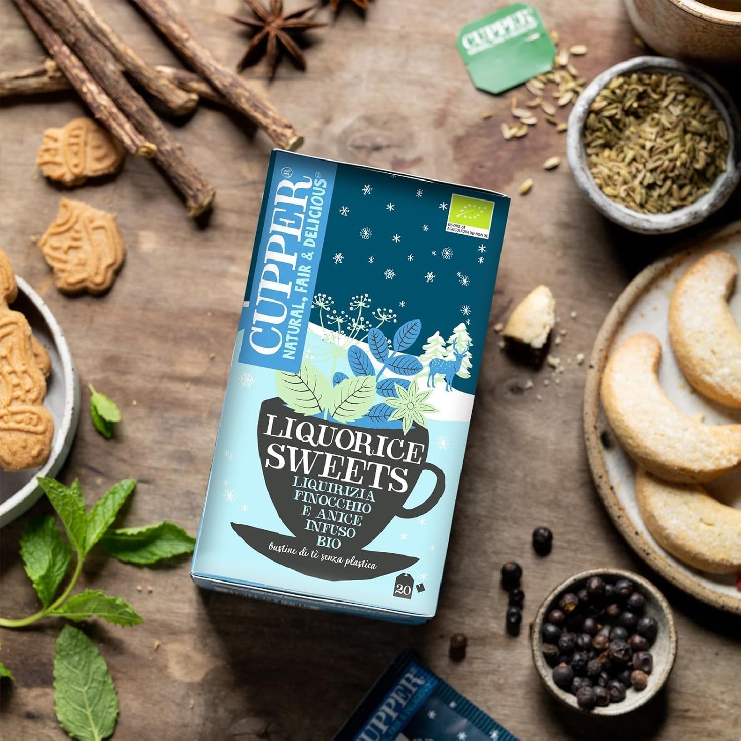 Infusão de alcaçuz de inverno Bio Cupper 20 saquetas
