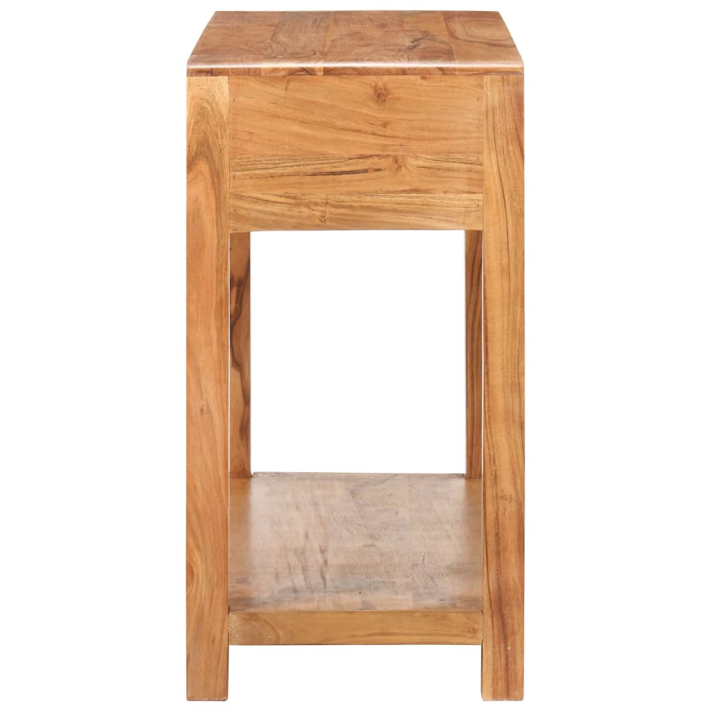 Mesa Consola Madera Maciza De Acacia Acabado Miel 110x40x76 Cm_2