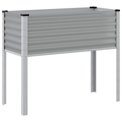 Jardinera De Acero Gris 100x45x90 Cm_0