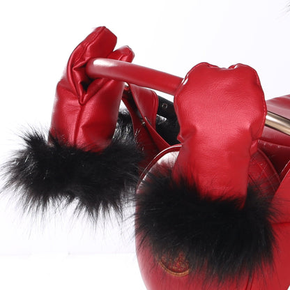 Manoplas Para Carro De Muñecas Rojo_2