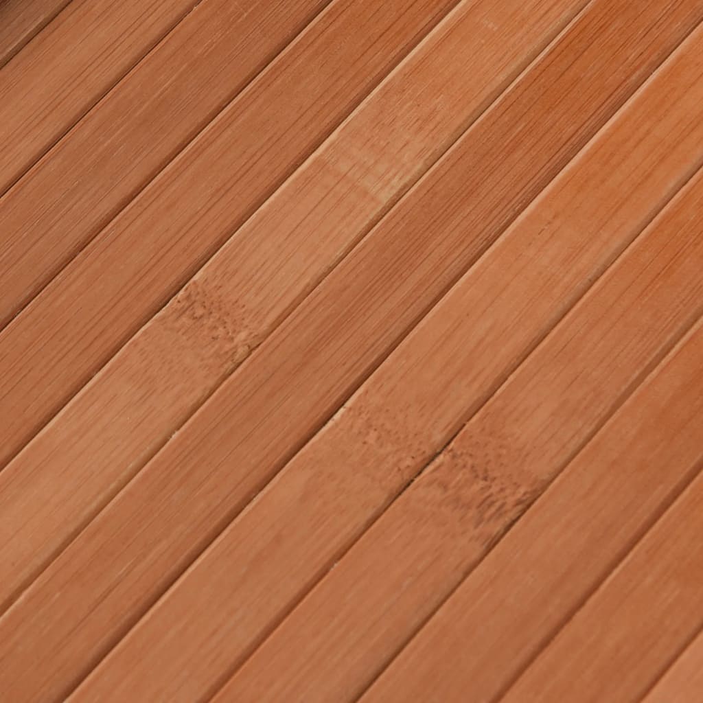 Alfombra Rectangular Bambú Marrón 100x1000 Cm / Vetonek_5