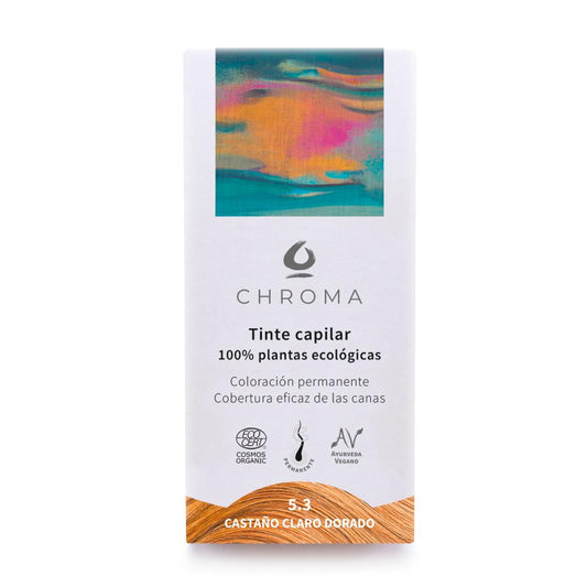 Tinta de cabelo 5.3 castanho dourado claro 100 g