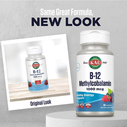 B-12 Metilcobalamina e Adenosilcobalamina, Kal, 60 comprimidos